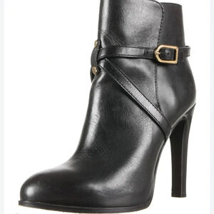Tory Burch Dorese Leather Ankle Heeled Boots